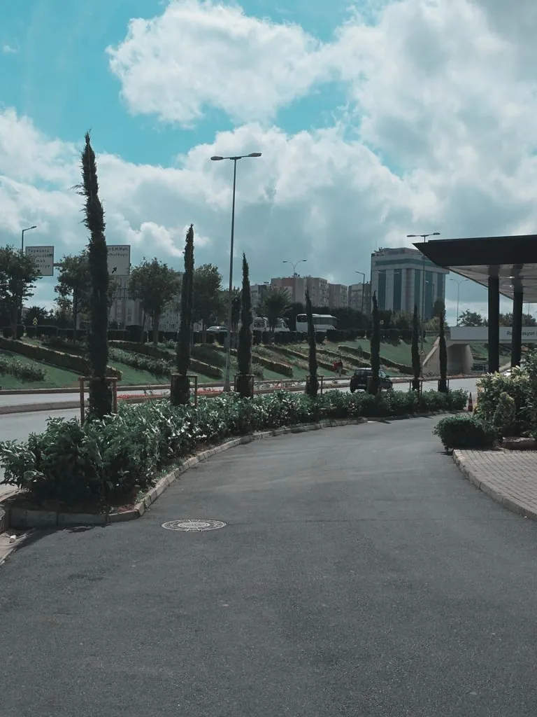 Anadolu Grubu Holding merkez binası çevre düzenlemesi, Orta refüj — uygulama sonrası